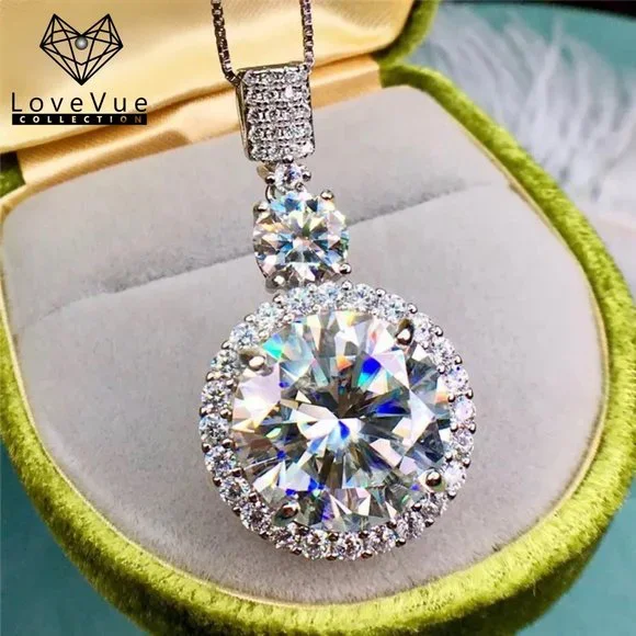 Certified 11ct. t.w. Diamond Necklace 18k White Gold over Italian Silver - Picture 5 of 17